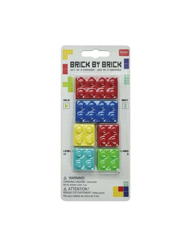 Gomme Erasable Brick Legami | Gomma a Mattoncino Colorata
