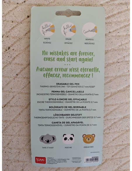 Penne Legami Cute 2022 Erasable Pen Originale | Penscollectible