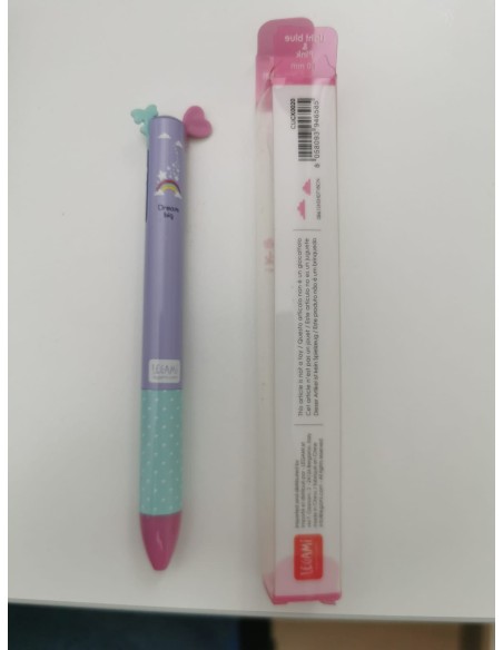 Penna Legami Click Clack Unicorno Logo Bianco – Design Divertente